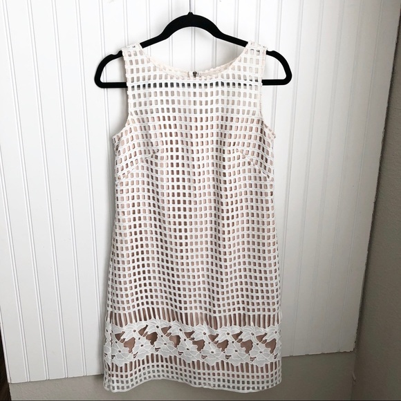 Eliza J Lace Crochet Shift Dress - Picture 2 of 8